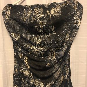 Strapless dressy top.